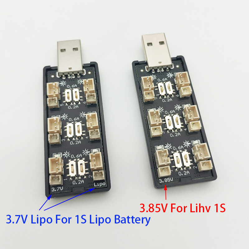 6CH USB 1S LiPo/LiHv 3.7V/4.2V - огляд і ціна Drone Battery Adapter