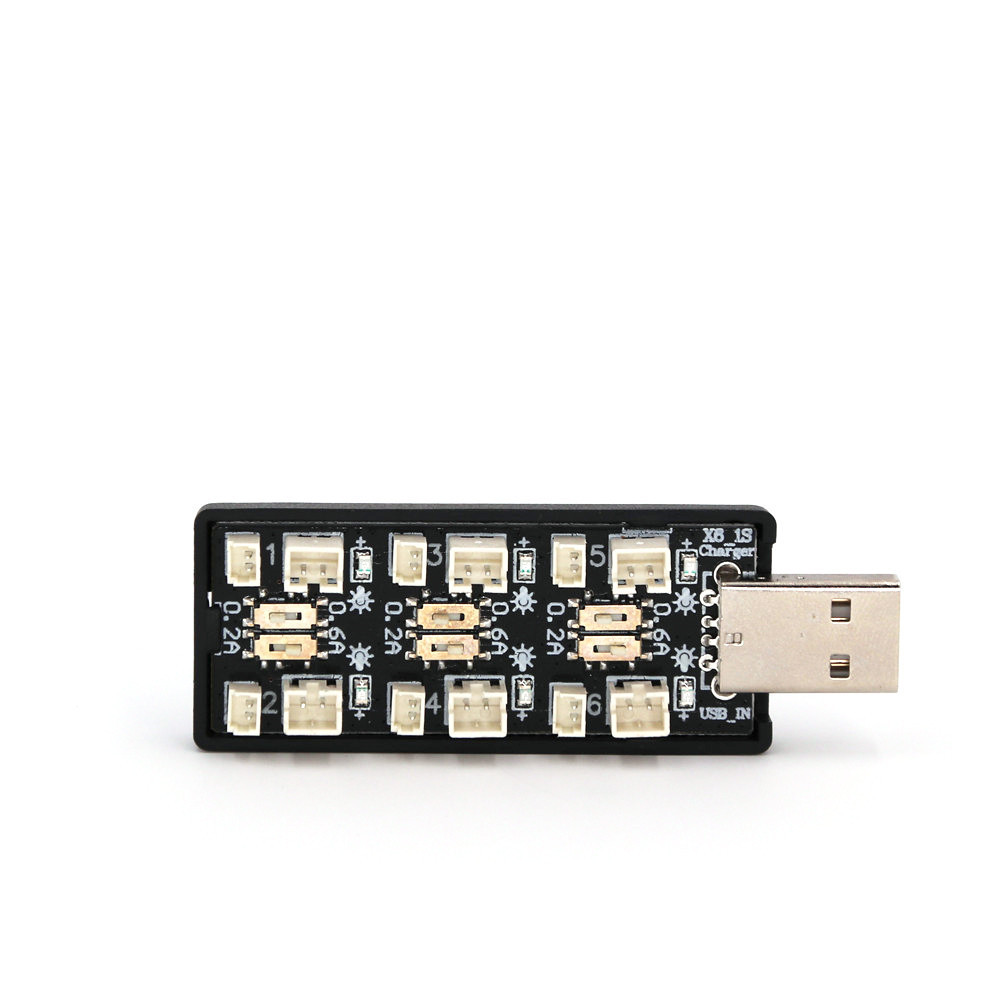 6CH USB 1S LiPo/LiHv 3.7V/4.2V - огляд і ціна Drone Battery Adapter